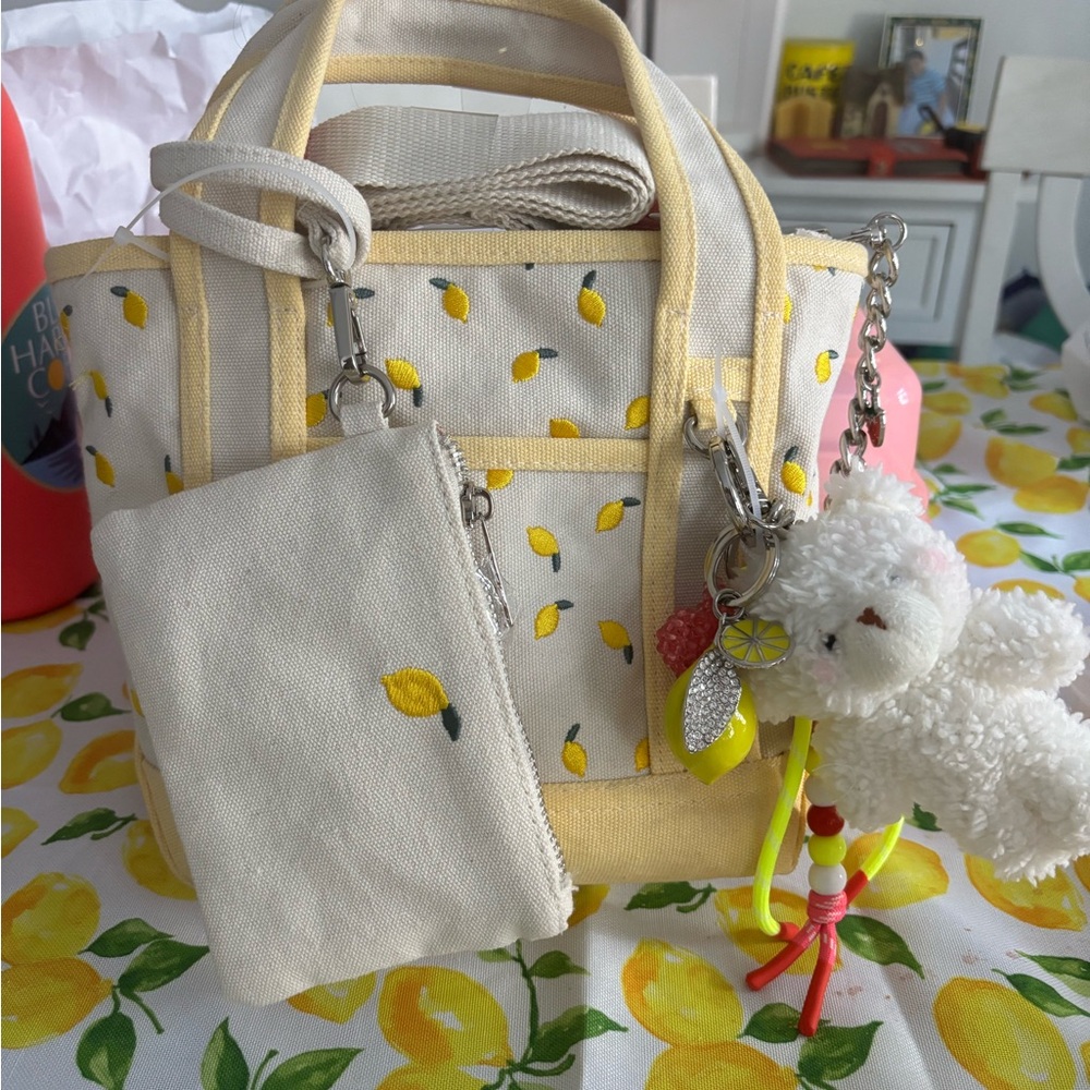 Madden Girl Yellow Lemon Mini Tote
